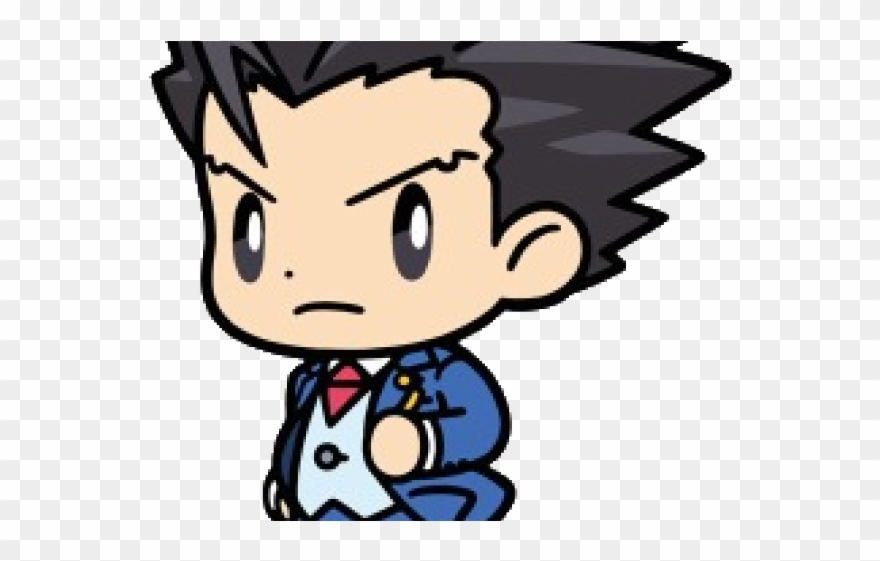 Ace Attorney Clipart Chibi - Ace Attorney - Png Download