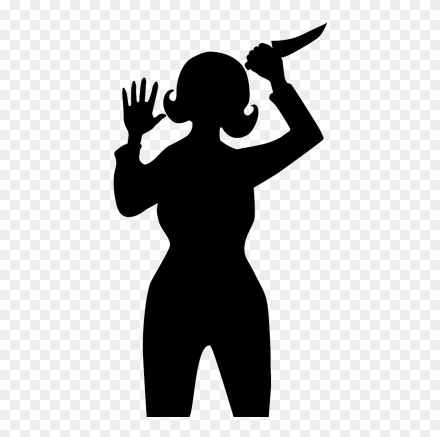 Clipart Info - Creepy Silhouette In Window - Png Download