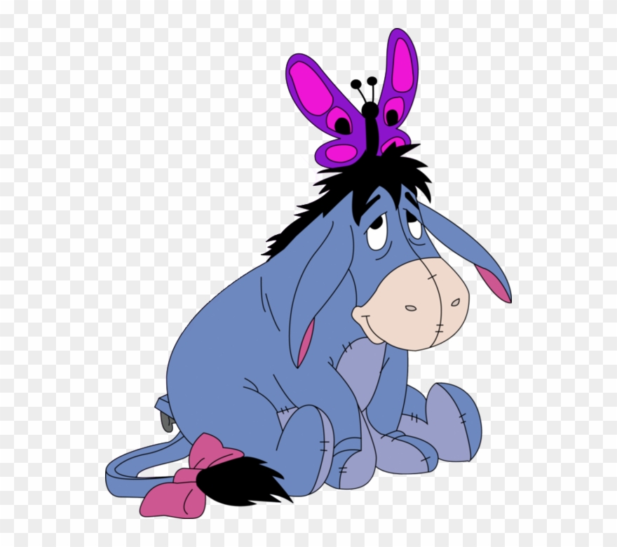 Clipart Eeyore - Winnie The Pooh Glitter - Png Download