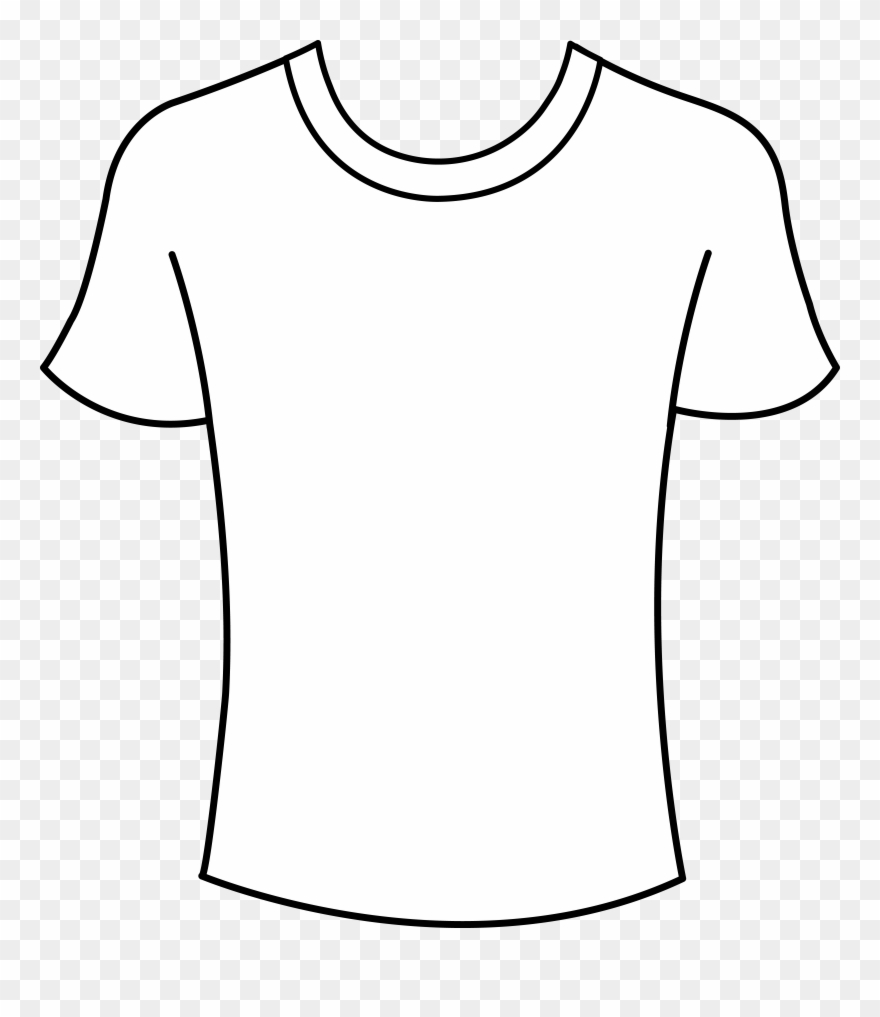 T Shirt Shirt Outline Clip Art Clipart Clipart - Png Download