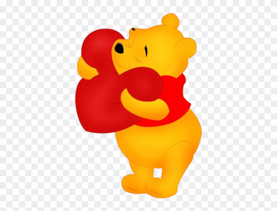 Pooh Clip Art - Happy Valentine Winnie The Pooh - Png Download