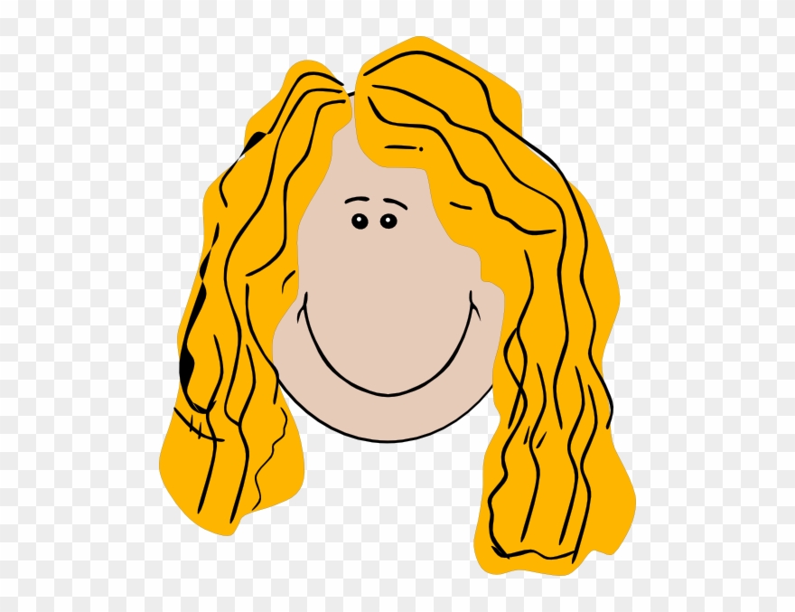 Clip Art Girl Hair - Cara De Niña Para Colorear - Png Download