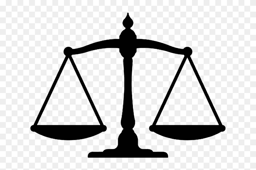 Law Clipart Law Degree - Balance Scale - Png Download