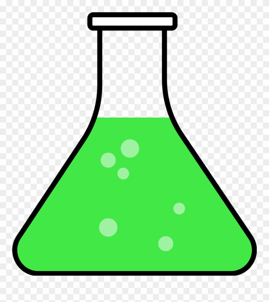 Science Flask Clipart - Transparent Background Beaker Clipart - Png Download