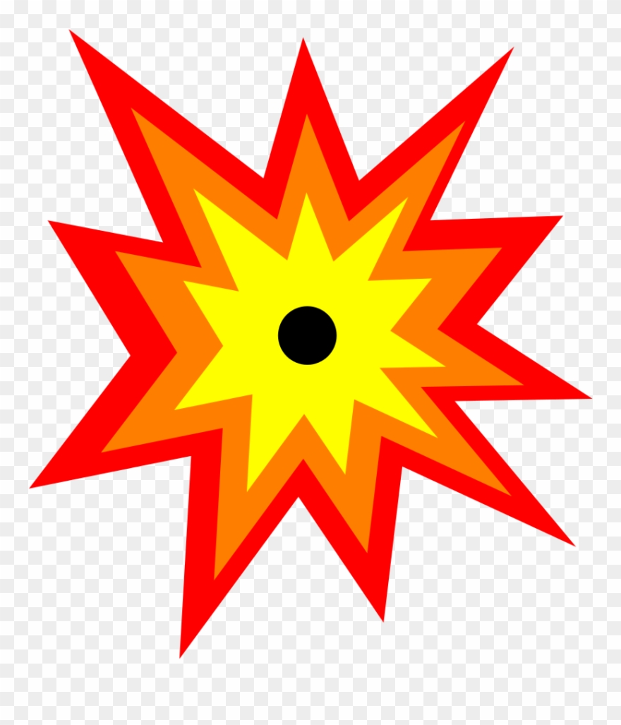 Ship Opening Fire Clipart, Vector Clip Art Online, - Explosion Icon Png Transparent Png