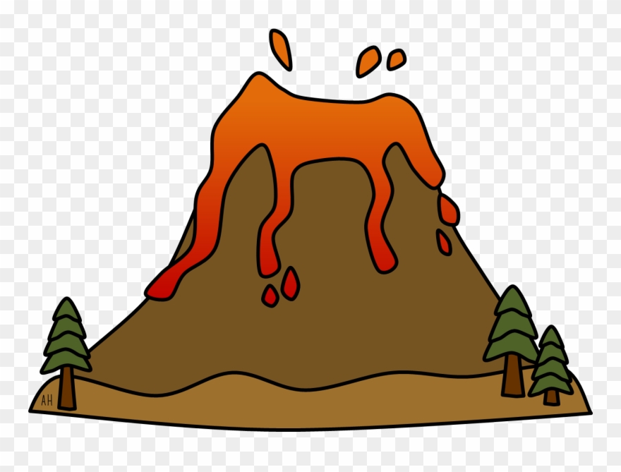 Erupting Volcano Royalty Free Clip - Earth Science Clip Art - Png Download