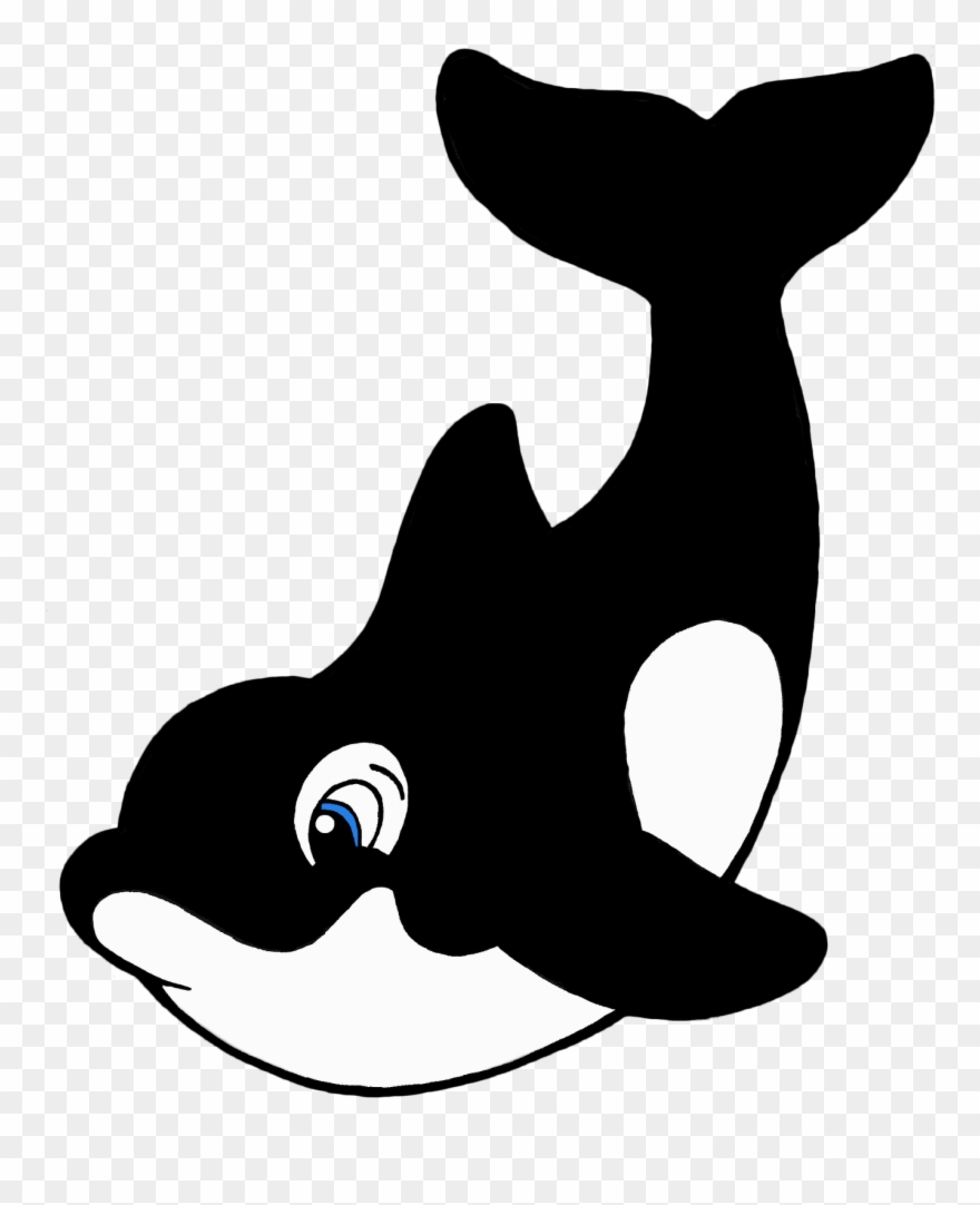 Orca Whale Clipart - Cute Killer Whale Cartoon - Png Download