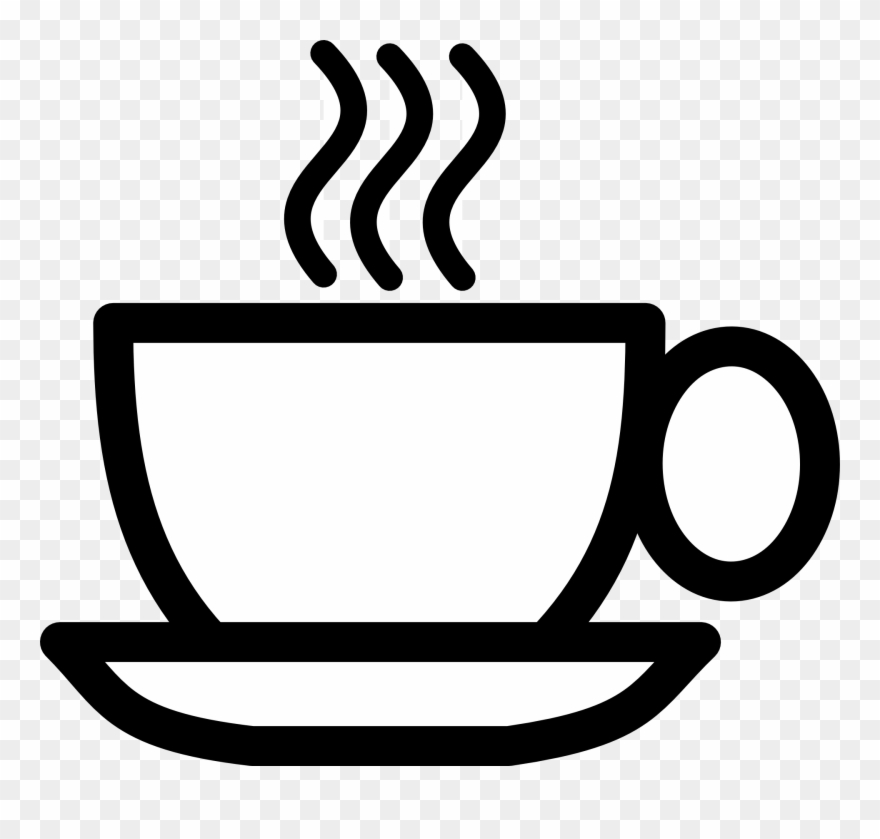 Coffee Cup Clip Art Vector Clip Art Online Royalty - Coffee Cup Clip Art Black White - Png Download