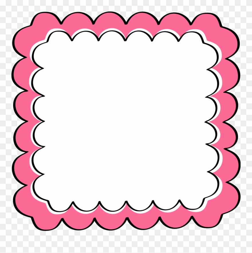 House Clip Art Free - Pink And Black Frame - Png Download