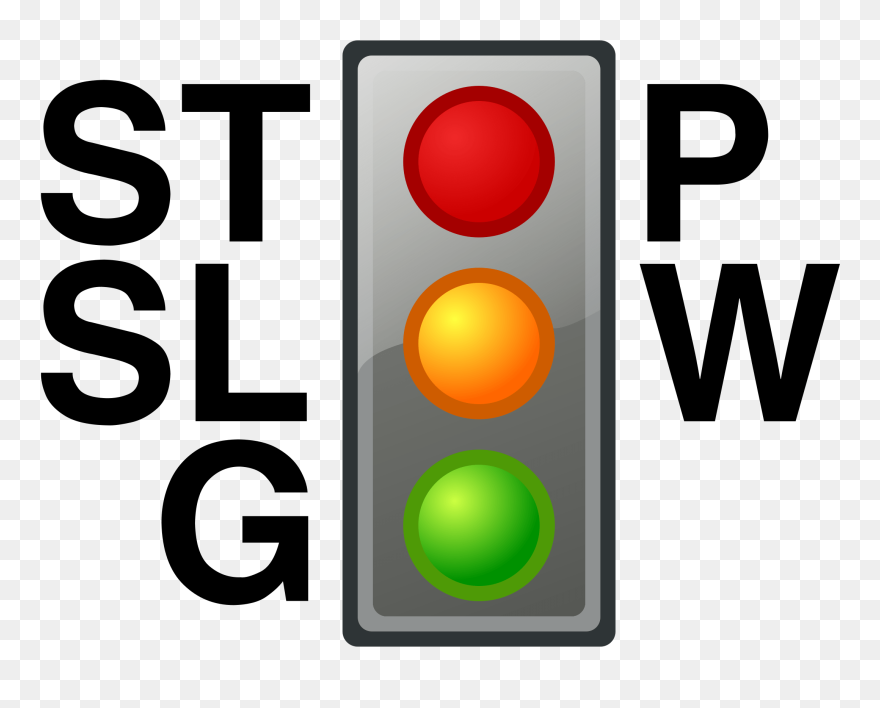 Meaning Of The Traffic Lights - Traffic Lights With Meaning Clipart
