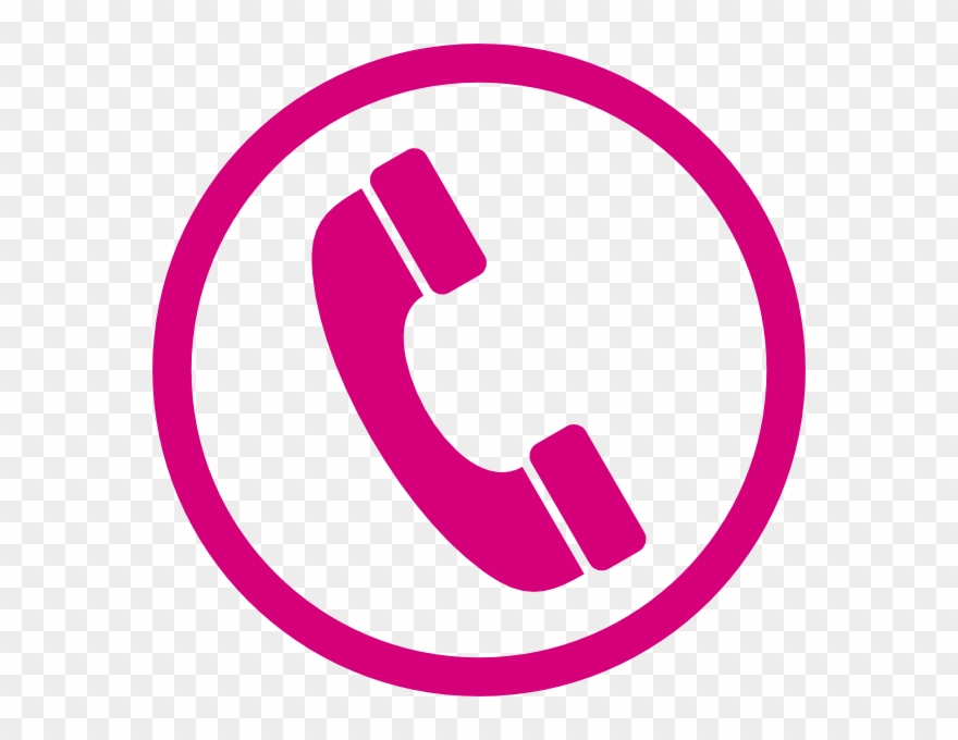 Telephone Clipart Clip Art Pink - Phone Icon For Business Card - Png Download