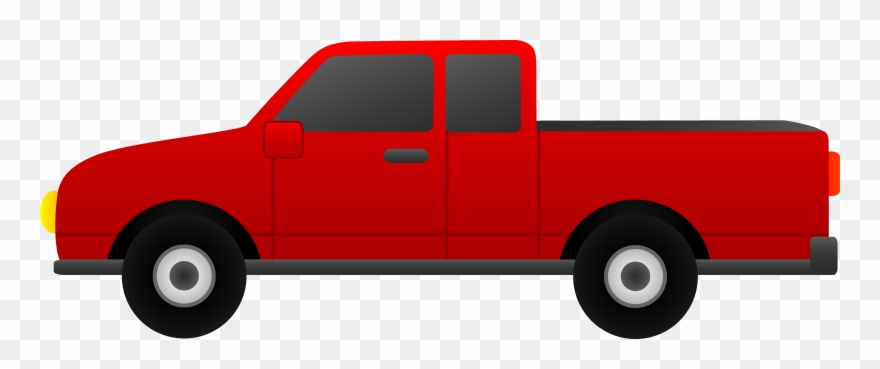 Clip Arts Related To - Red Pickup Truck Clipart - Png Download