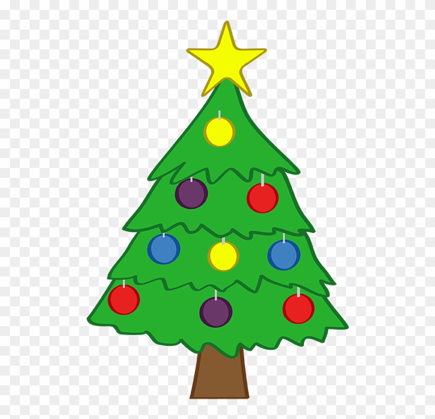 Christmas Tree Clip Art At Clker Vector Clip Art Online, - Cute Christmas Tree Clipart - Png Download