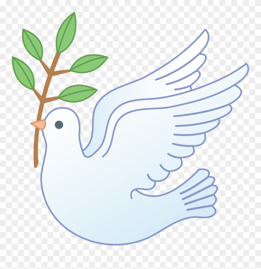 Dove Clipart Baptism - Peace Dove With Olive Branch - Png Download