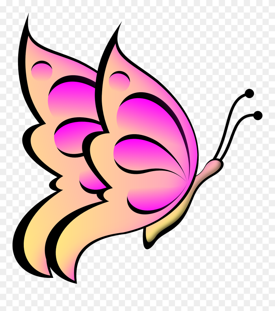 Free Butterfly - Butterfly Clip Art - Png Download