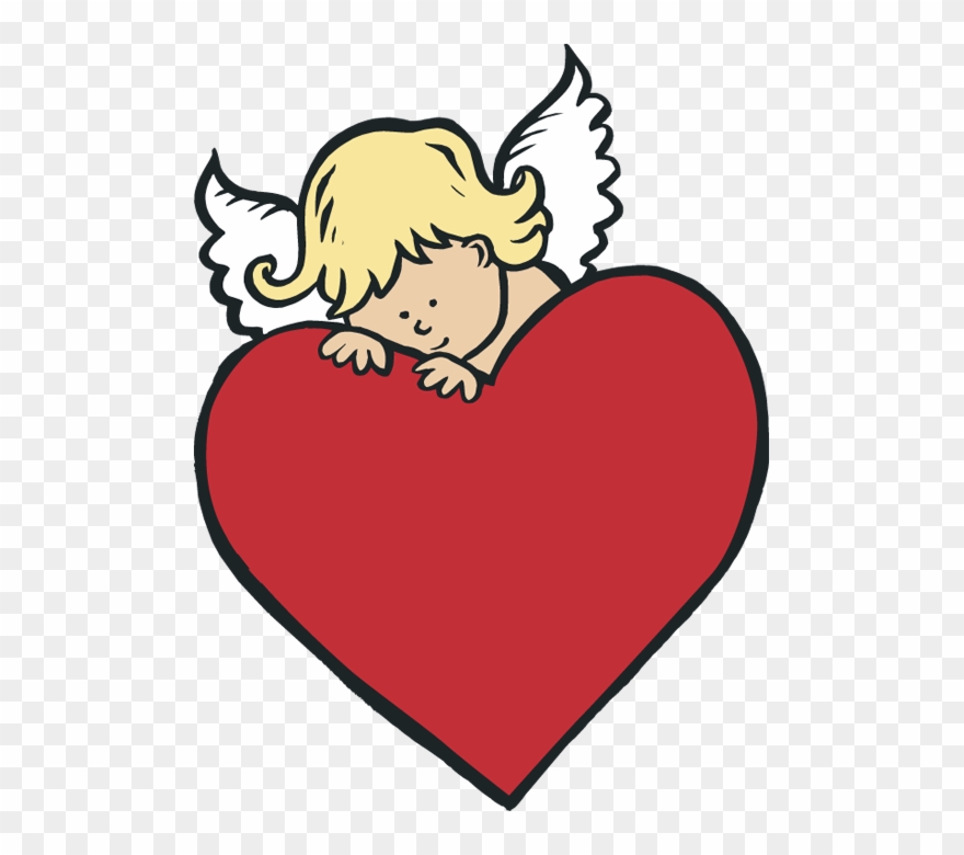 Cupid Heart Clip Art - Png Download