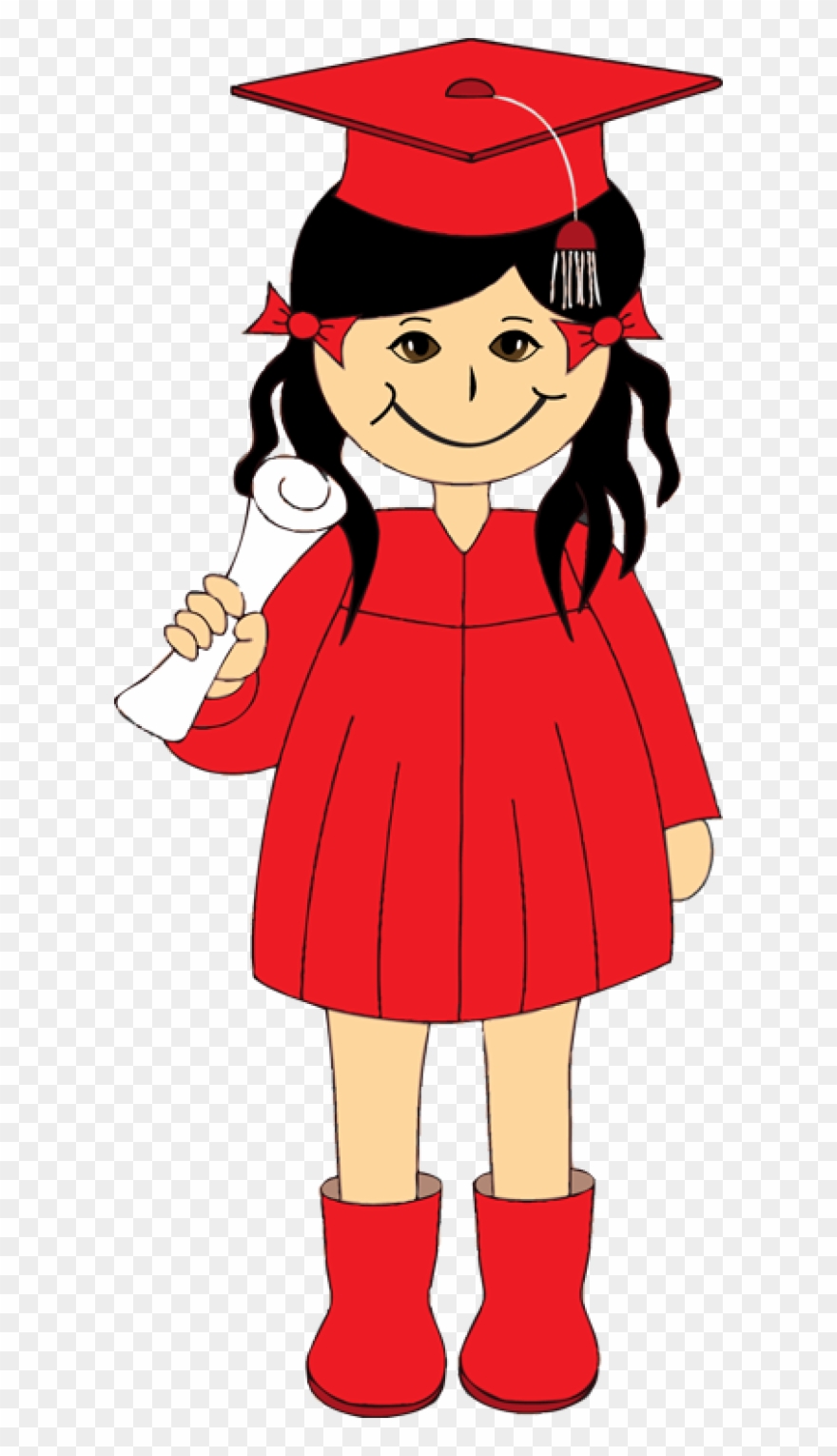 Get Creative With This Free Kids Clip Art - Girl Graduation Clipart Png Transparent Png