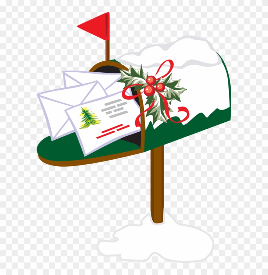 Mailbox Clipart Holiday - Christmas Mailbox Clipart - Png Download