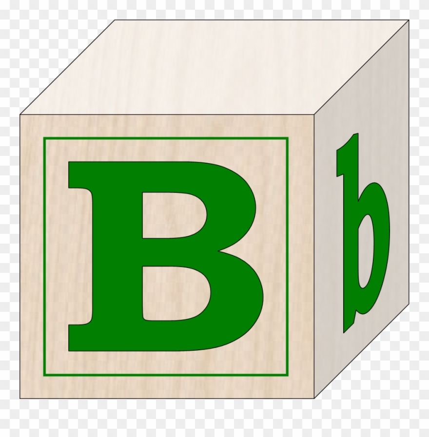 Images For Abc Blocks Clip Art - Letter B Block Clipart - Png Download