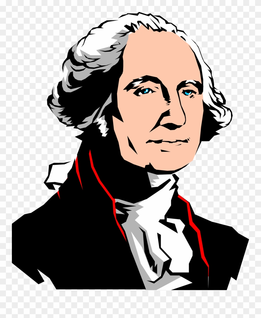 Washington's Birthday Cliparts - Cartoon Image Of George Washington - Png Download