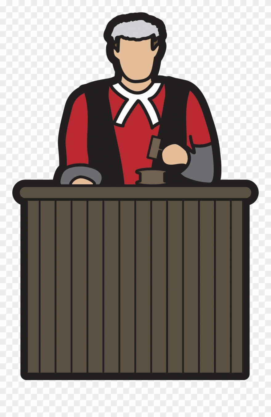 Images For Court Judge Cartoon - Judge In Court Png Clipart