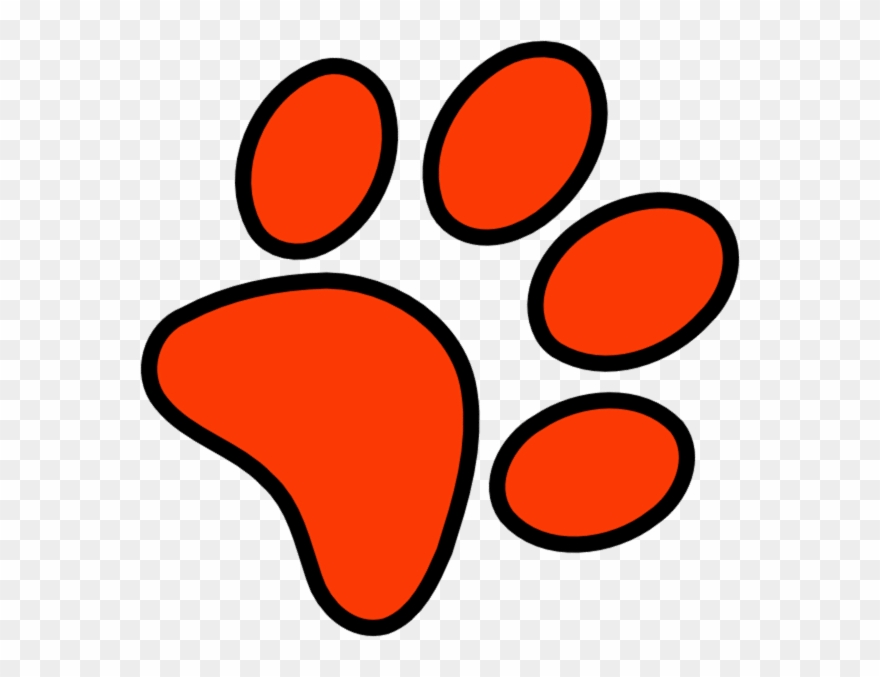 Red Paw Print Clip Art - Ed Sheeran Paw - Png Download