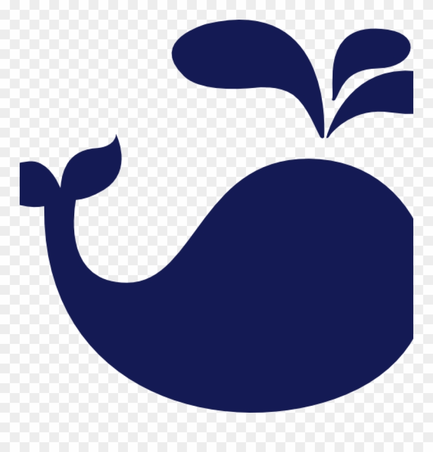 Cute Whale Clip Art Cute Whale Clip Art Vector Clip - Whale Silhouette Clipart Black And White - Png Download