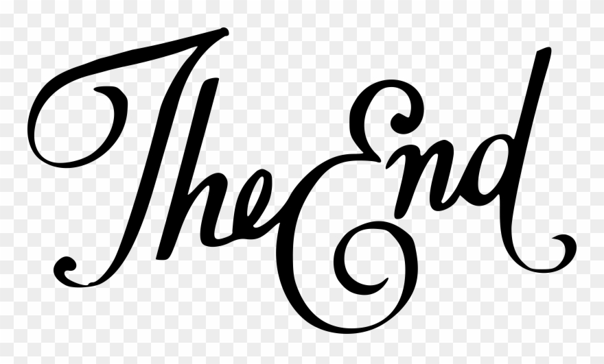 Clip Art Transparent Library The End Big Image End Clip Art Png