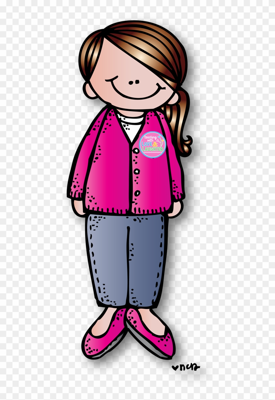 Melonheadz Clipart Free - Melonheadz Teacher Brown Hair - Png Download