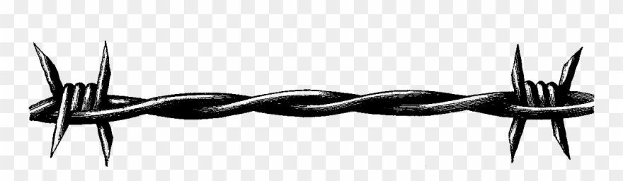 Barbed Wire Border Clip Art - Barbwire Png Transparent Png