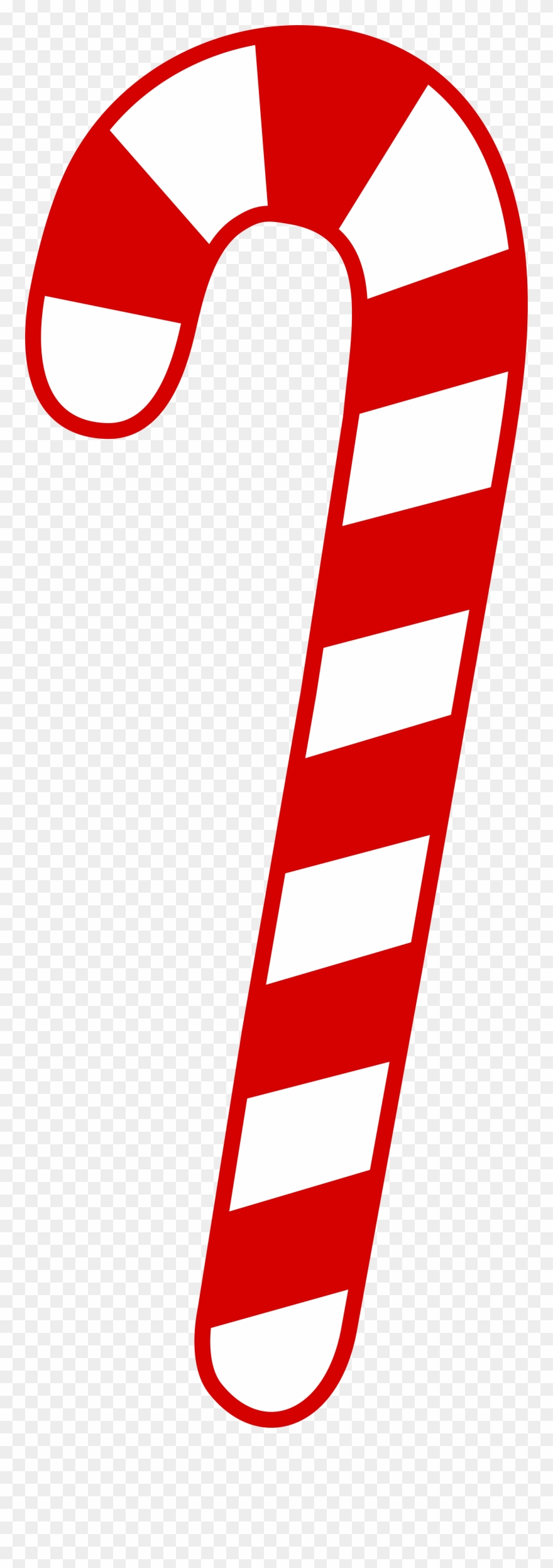 Christmas Cane Clipart - Red And White Candy Canes - Png Download