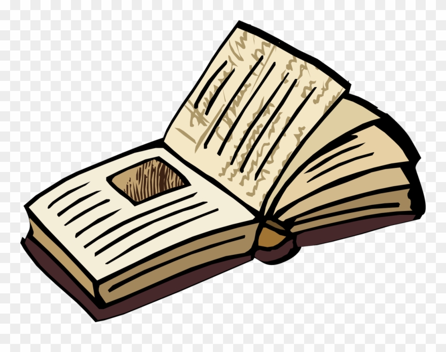 Open Book Clip Art - Png Download