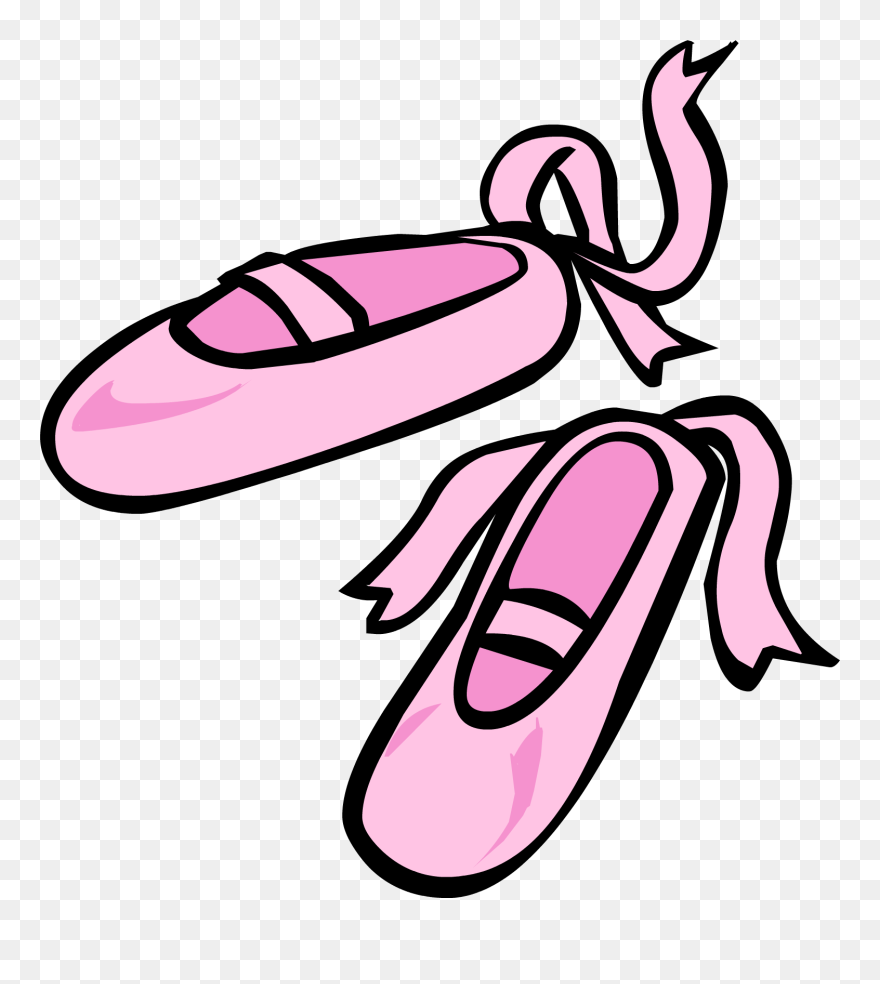 Cartoon Ballet Shoes Clipart Best - Ballet Shoes Clipart - Png Download