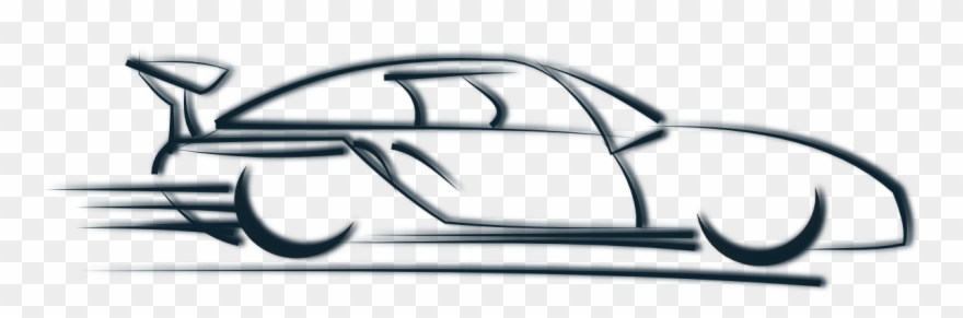 Red Car Silhouette Clip Art Vector Clip Art Online - Car Icon - Png Download