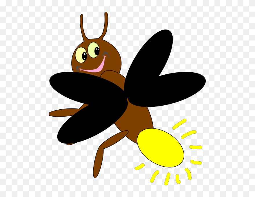 Lightning Bug Clip Art - Clip Art Fireflies - Png Download