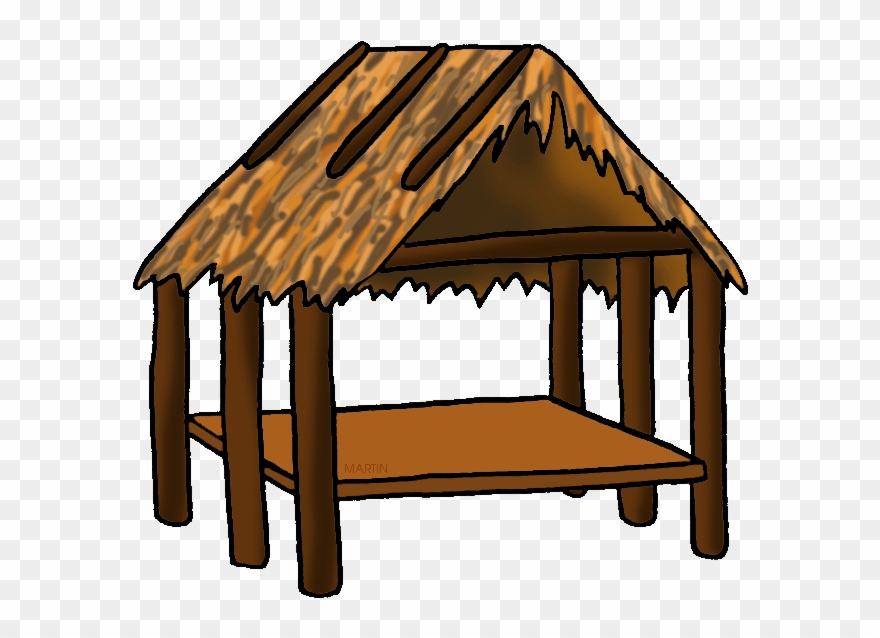 Native Americans Clip Art By Phillip Martin, Southeast - Chickee Clipart - Png Download