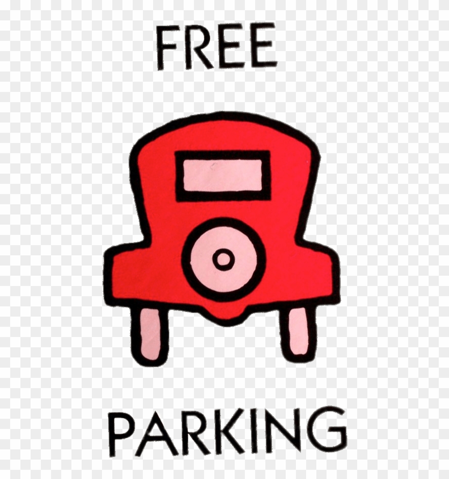 Free Parking Transparent Png Stickpng - Monopoly Free Parking Logo Clipart