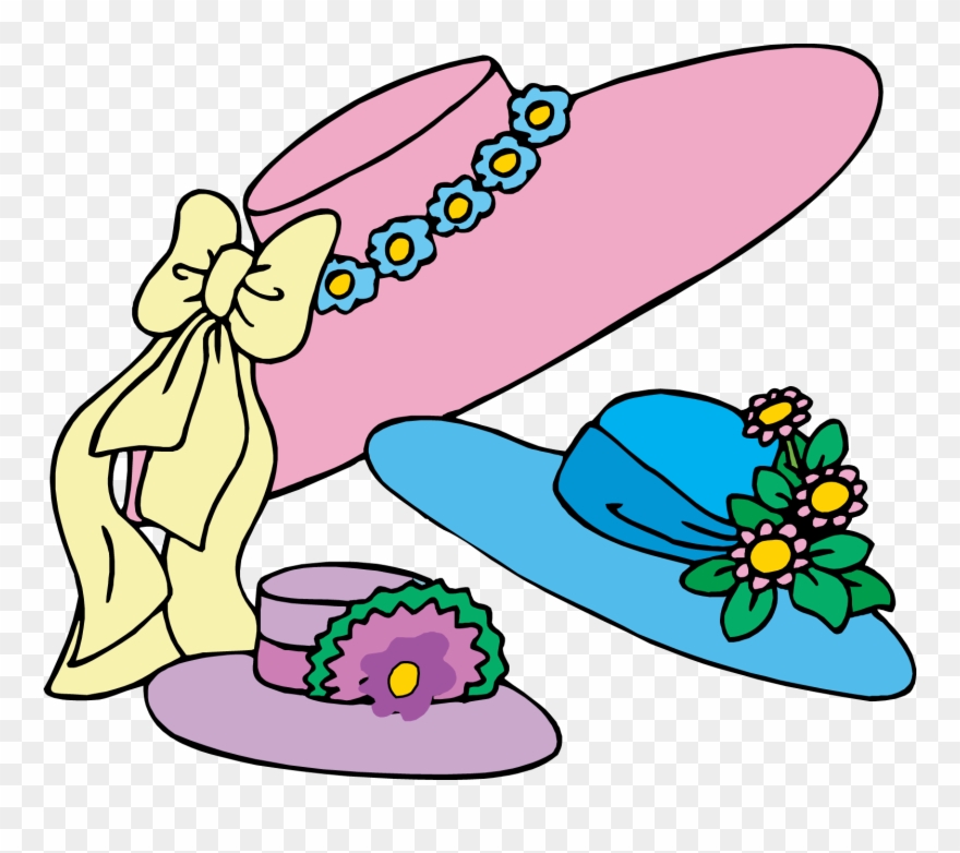 Easter Sunday History And Holidays - Clipart Easter Hat Parade - Png Download