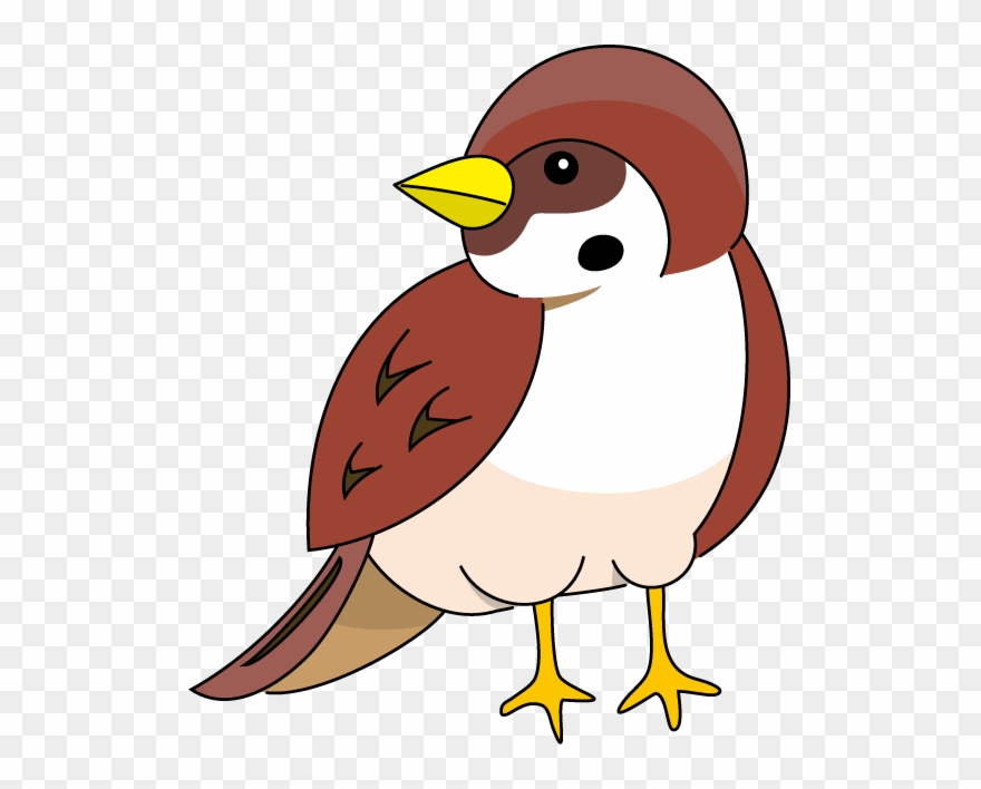 School Kids Fun - Sparrow Bird Clip Art - Png Download