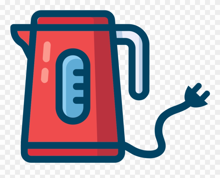 Electric Kettle Electric Water Boiler Coffeemaker Electricity - Clipart Electric Pot - Png Download