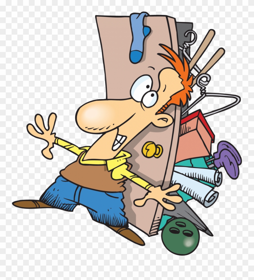 Clip Art Freeuse Stock Garage Sales Free Download Best - Full Closet Cartoon - Png Download