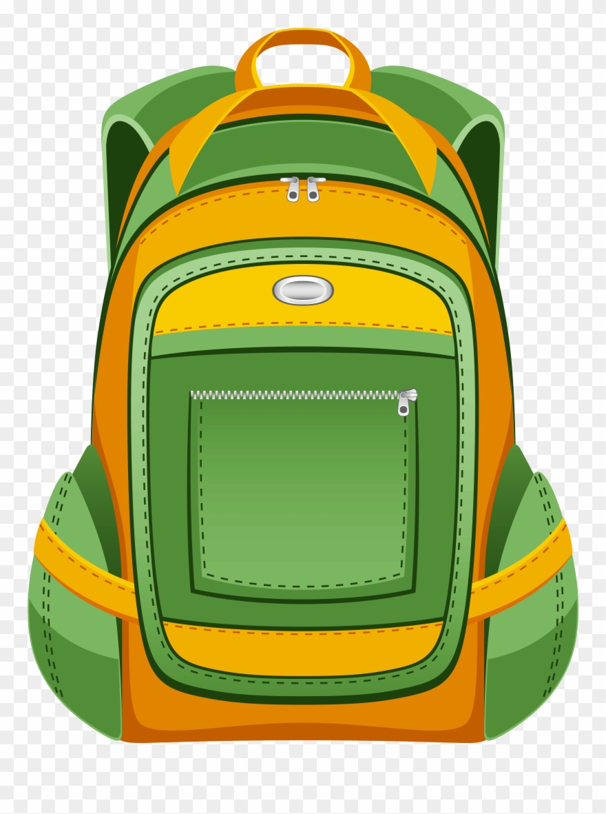 Clip Art Backpack Clipart - School Bag Png Vector Transparent Png