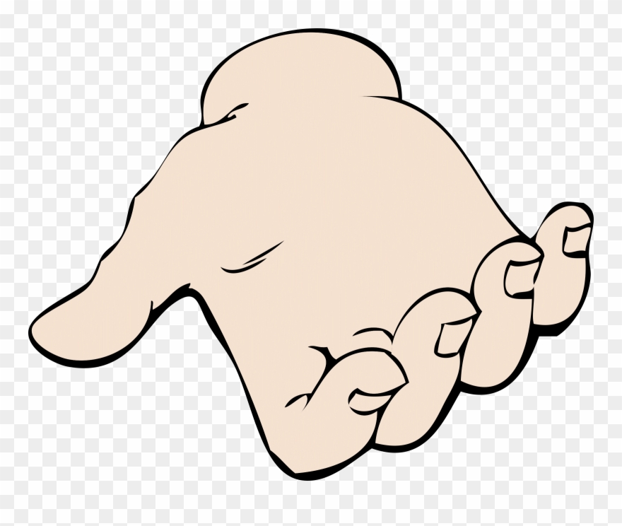 Open Hands Clipart - Clip Art Open Hand - Png Download
