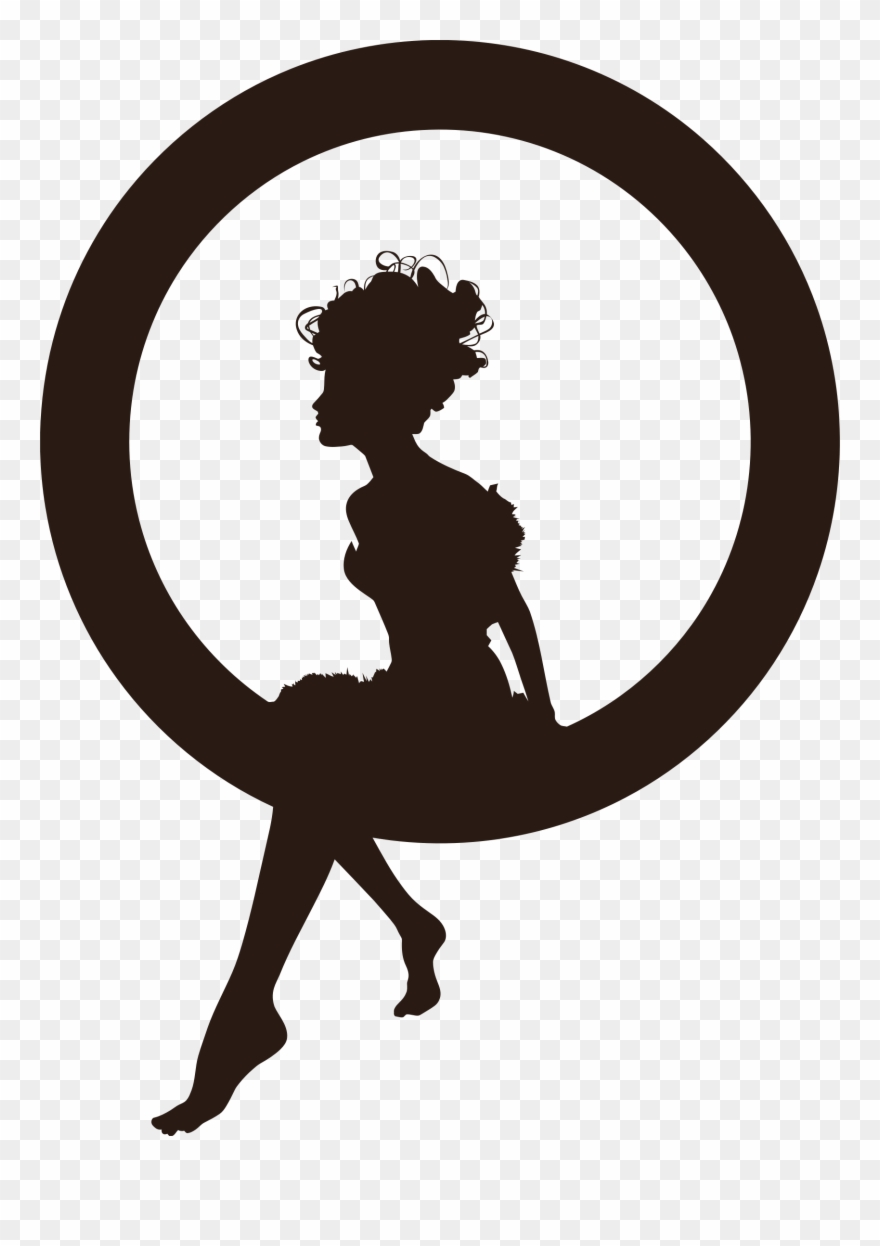 Big Image - Silhouette In Circle Clipart