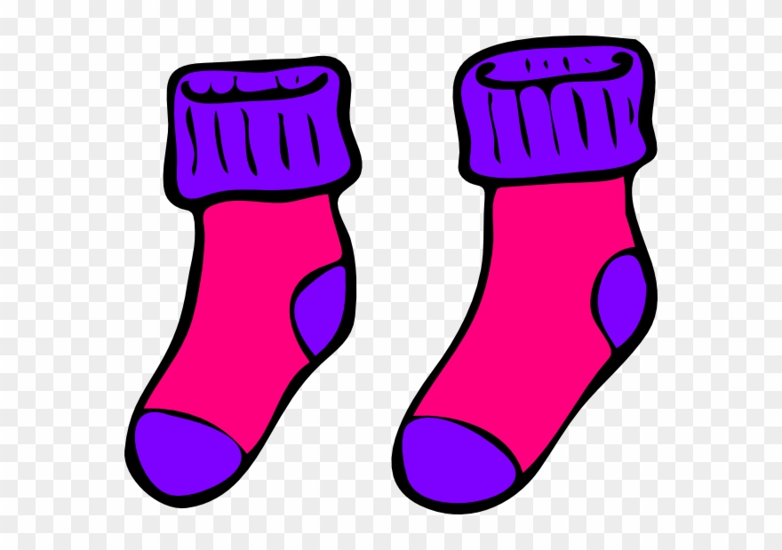 Cartoon - Clipart Socks - Png Download