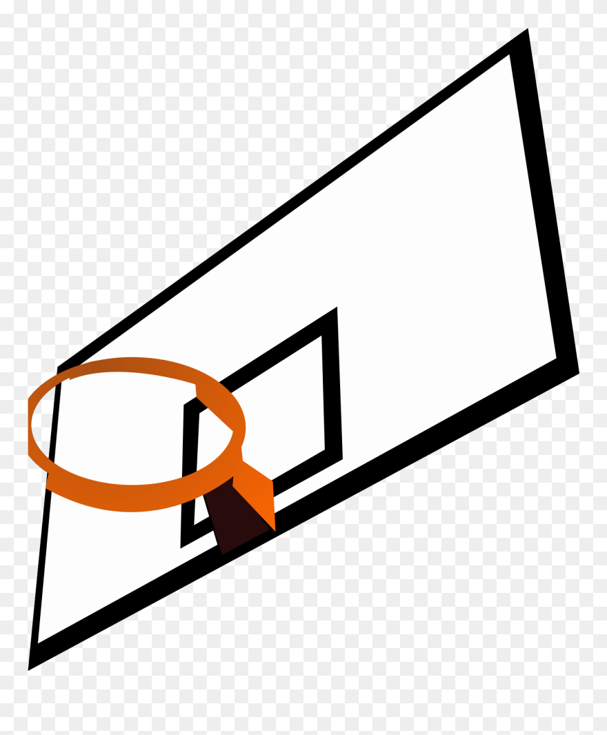 Basketball Court Clip Art - Basketball Hoop Clip Art - Png Download