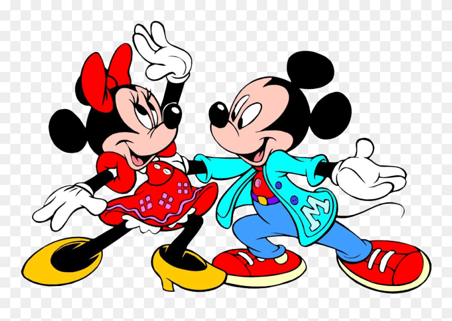 Mickey Minnie Music Clipart - Dancing - Png Download