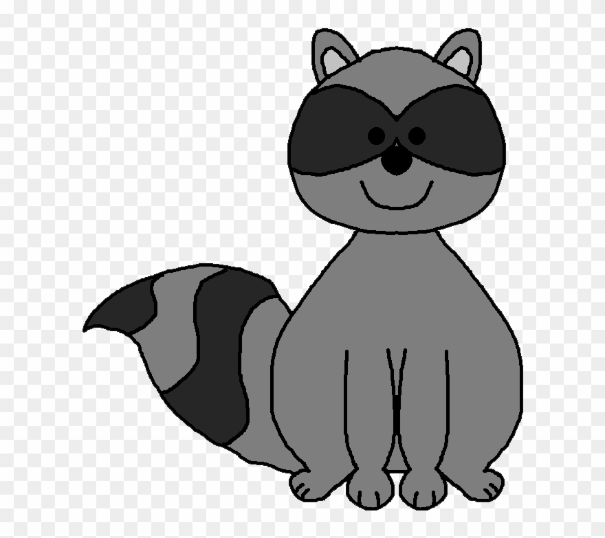Baby Racoon Clipart - Clipart Of A Raccoon - Png Download