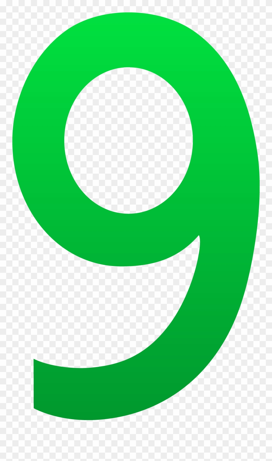 Nine - 9 Clipart - Png Download