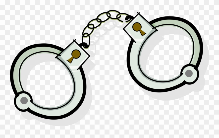 Handcuffs Physical Restraint Vector Image Illustration - Algemas Png Clipart